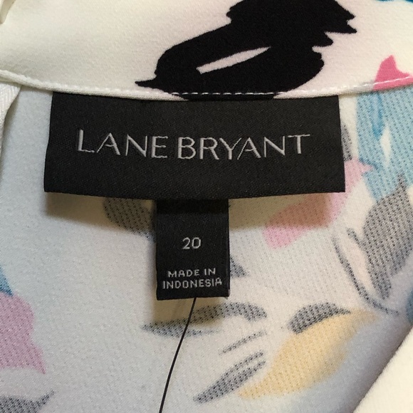 Lane Bryant Floral Dolman Sleeve Belted Jumpsuit - 20 - Picture 4 of 11